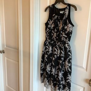 Calvin Klein embroidered lace black size 8